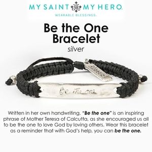 My Saint My Hero Be the One Bracelet Silver